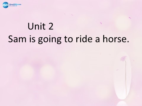 四年级上册英语（外研三起点）Module 8 Unit 2 Sam is going to ride horse课件6 外研版（三起）第7页