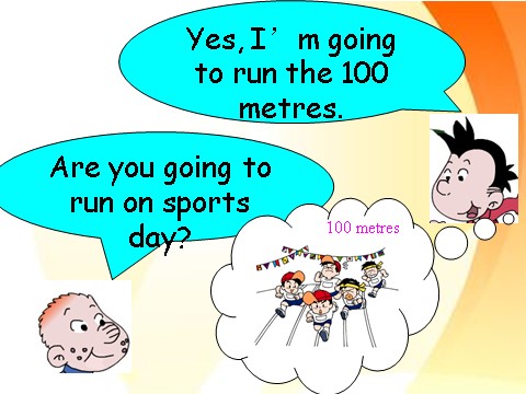 四年级上册英语（外研三起点）Module 9《Unit 1 Are you going to run on Sports Day》ppt课件4第10页