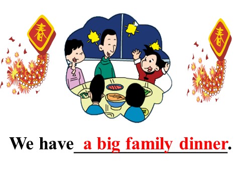 四年级上册英语（外研三起点）Unit 1 We have a big family dinner 课件 1第8页