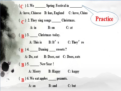 四年级上册英语（外研三起点）Unit 2 Merry Christmas 课件 1第8页
