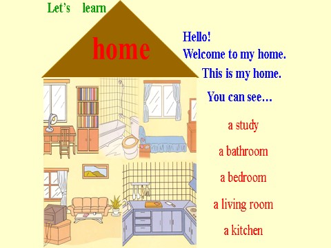 四年级上册英语(PEP版)Unit 4 My Home Part A 1第10页