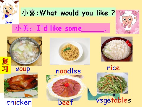 四年级上册英语(PEP版)Unit5 dinners ready B lets learn第2页