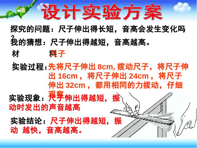 四年级上册科学科学《3.4探索尺子的音高变化》第4页