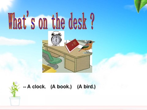 四年级上册英语（科普版）Lesson 2 What's on the desk 课件第7页