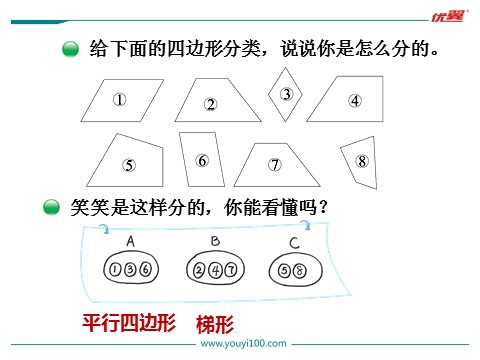 四年级下册数学（北师大）四边形分类第2页