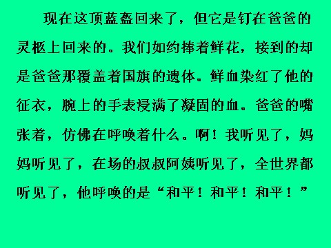 四年级下册语文一个中国孩子的呼声ppt课件3第6页