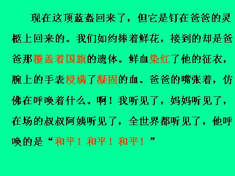 四年级下册语文一个中国孩子的呼声ppt课件3第8页