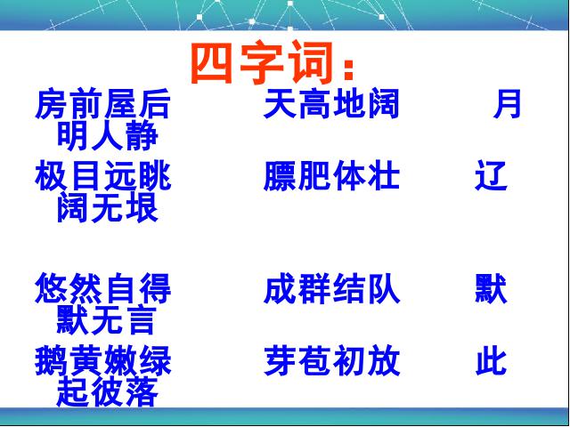 四年级下册语文《第六单元复习》语文公开课第3页