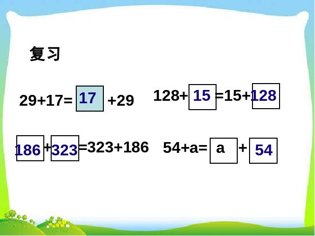 四年级下册数学（人教版）精品课件《运算定律:加法运算定律》ppt第1页