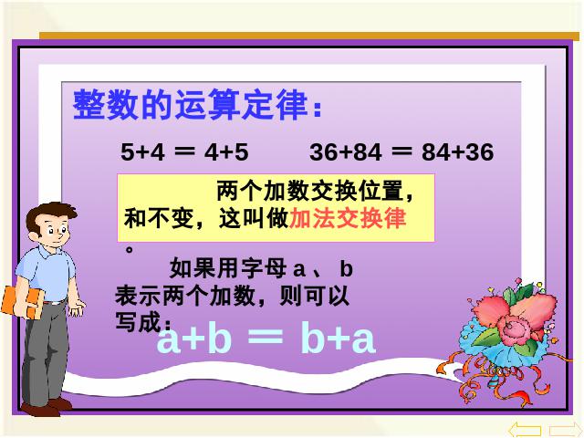 四年级下册数学（人教版）数学整数加法运算定律推广到小数课件ppt第2页