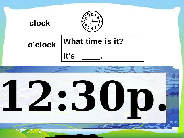 四年级下册英语(PEP版)新版pep Unit2 What time is it A let's spell课件ppt第2页