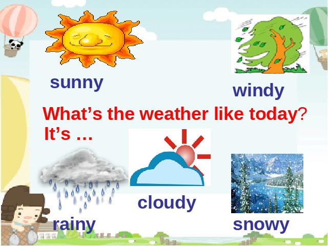 四年级下册英语(PEP版)新版pep《Unit3 Weather B let's talk》课件ppt第9页