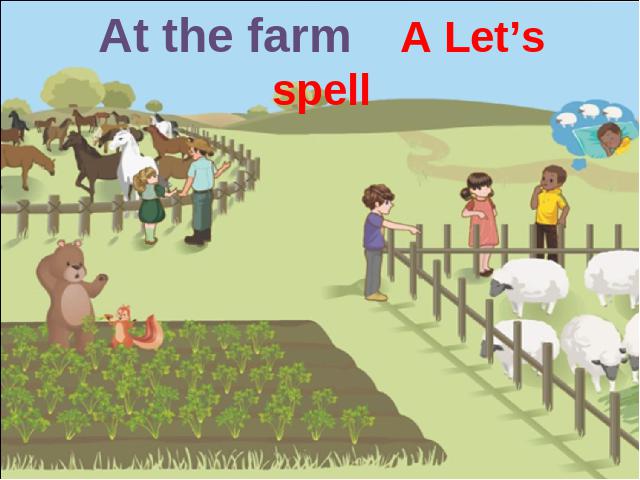 四年级下册英语(PEP版)英语pep《Unit4 At the farm A let's spell》第1页