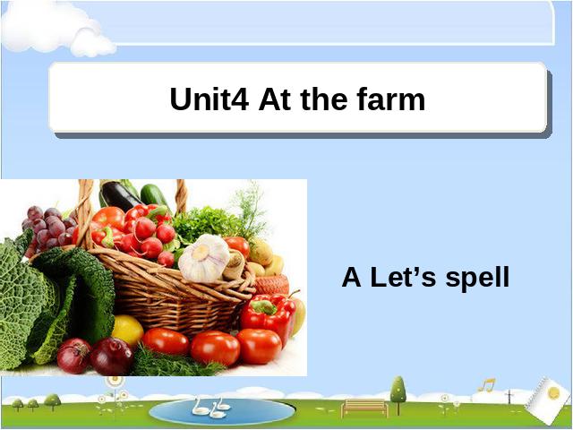 四年级下册英语(PEP版)英语《unit4 At the farm》下载第1页