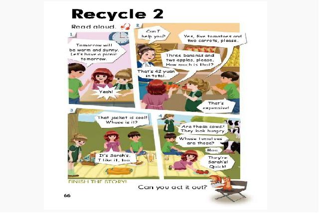 四年级下册英语(PEP版)PEP《Recycle 2》英语第2页