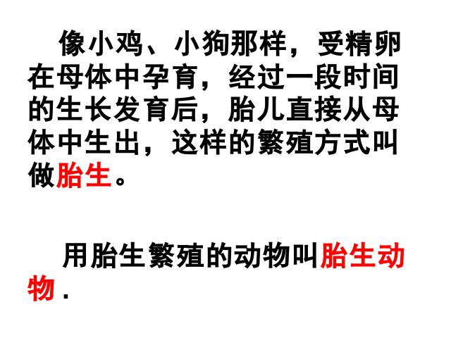 四年级下册科学科学“新的生命”《动物的繁殖活动》（）第1页