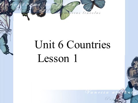 四年级下册英语(SL版)Unit 6 Countries Lesson 1 课件 2第1页