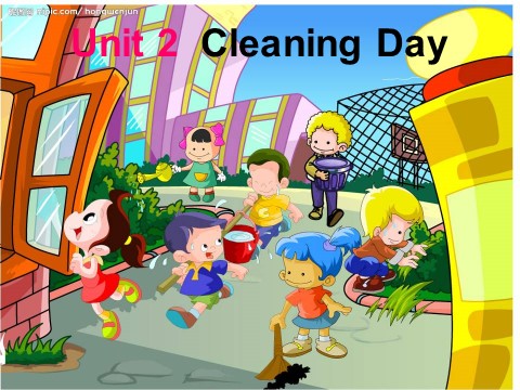 四年级下册英语（闽教版）Unit 2 Cleaning Day Part A第1页