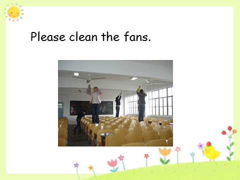 四年级下册英语（闽教版）Unit 2 Cleaning Day Part B--please引导的祈使句操练第10页