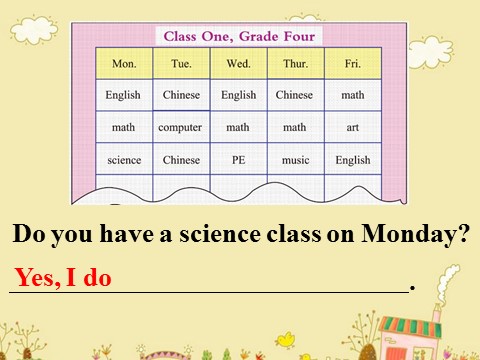 四年级下册英语（闽教版）Unit 3 School Subjects Part B 课件3第6页