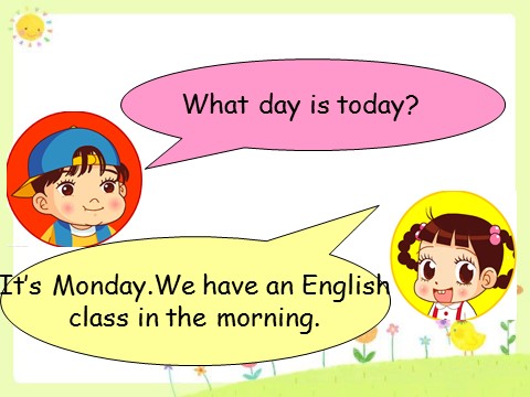 四年级下册英语（闽教版）Unit 3 School Subjects Part A--What day is today句型操练第6页