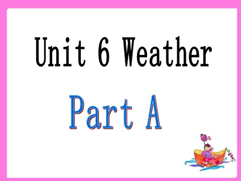 四年级下册英语（闽教版）Unit 6 Weather Part A 课件1第2页