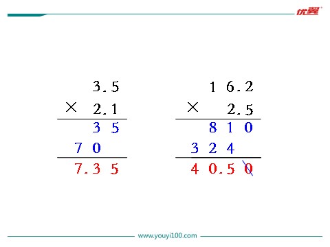 五年级上册数学（苏教版）第8课时 小数乘小数（2）第2页