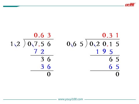五年级上册数学（苏教版）第12课时 除数是小数的除法（2）第2页