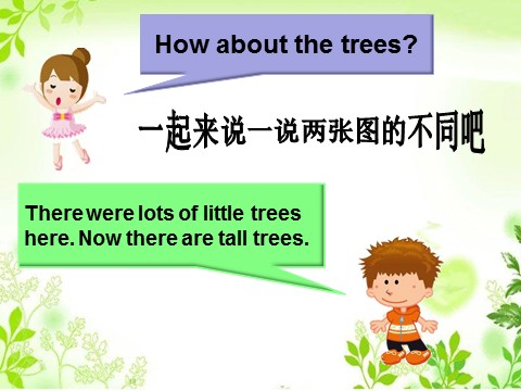五年级上册英语（外研一起点）Unit 2 There are tall trees now. 课件第4页