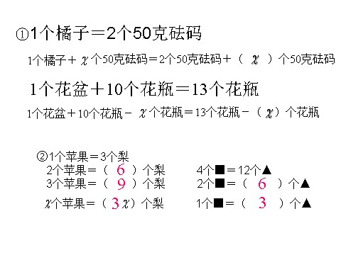 五年级上册数学（人教版）《方程的意义》课件3第5页