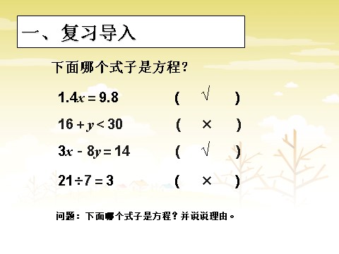 五年级上册数学（人教版）《解方程》课件1第2页