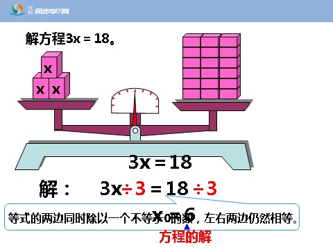 五年级上册数学（人教版）《解方程（例1、例2、例3）》教学课件第8页