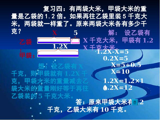 五年级上册数学（人教版）《实际问题与方程》下载第7页