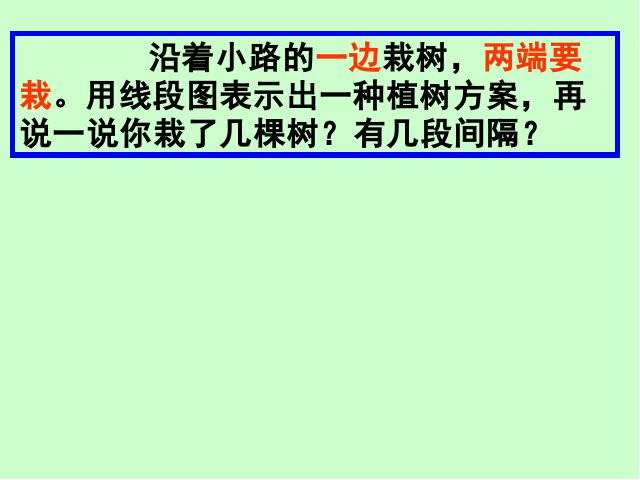 五年级上册数学（人教版）《植树问题》第4页