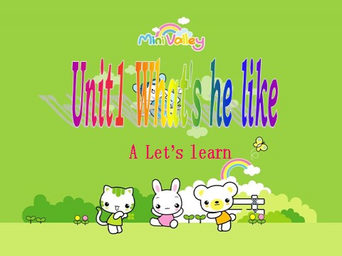 五年级上册英语(PEP版)Unit 1 A Let's learn第1页