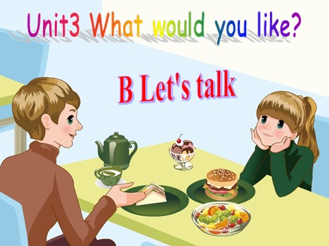 五年级上册英语(PEP版)Unit 3 B lets talk第1页