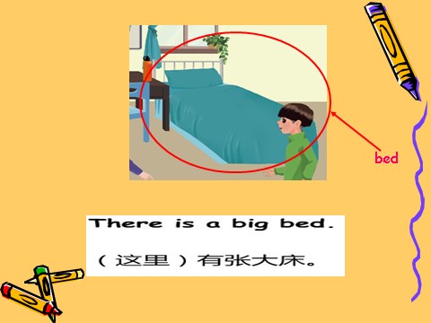 五年级上册英语(PEP版)Unit5 There is a big bed第二课时第7页