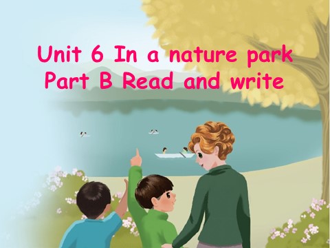 五年级上册英语(PEP版)Unit6 B read and write第1页