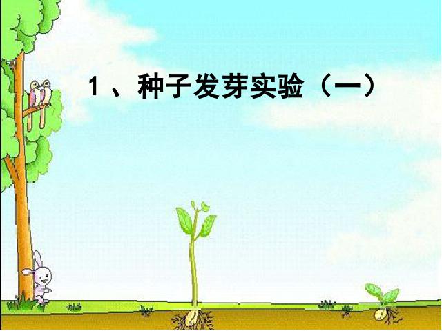 五年级上册科学科学《1.1种子发芽实验(一)》第1页