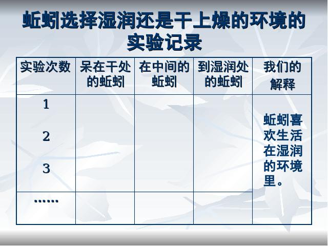 五年级上册科学科学“生物与环境”《1.4蚯蚓的选择》（）第7页