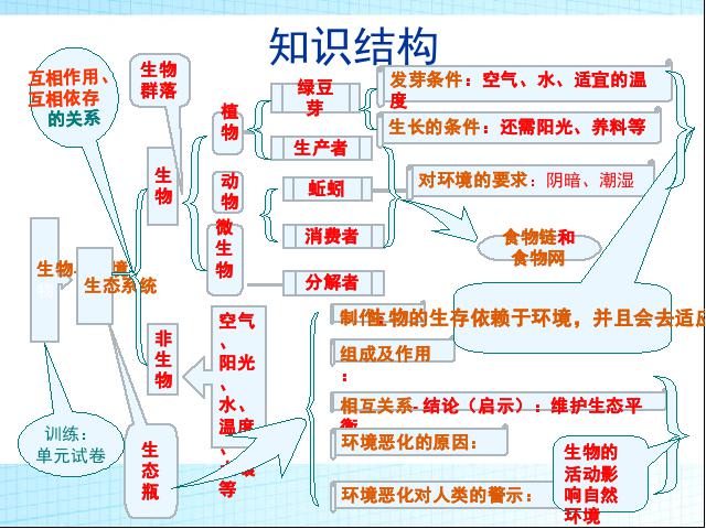 五年级上册科学教科版科学《第一单元期末总复习》第2页