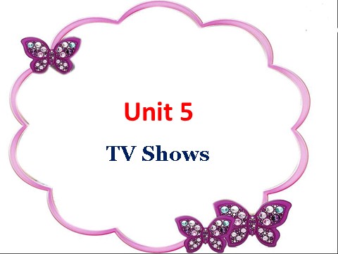 五年级上册英语（SL版）Unit 5 TV Shows第1页