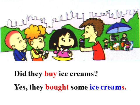 五年级上册英语（外研三起点）M1U2 We bought ice creams第3页