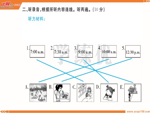 五年级上册英语（湘少版）第七、八单元综合测评卷第3页