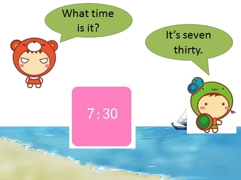 五年级上册英语（科普版）Lesson 7 It's seven thirty-five—What time is it句型操练第5页