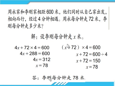 五年级下册数学（苏教版）教学原创列方程解决实际问题ppt课件第9页