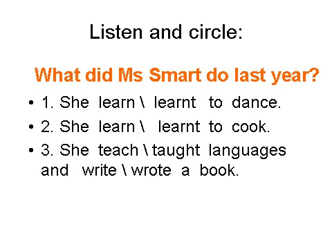 五年级下册英语（外研版三起点）原创教学Module2 Unit1 She learnt Englishppt课件第9页