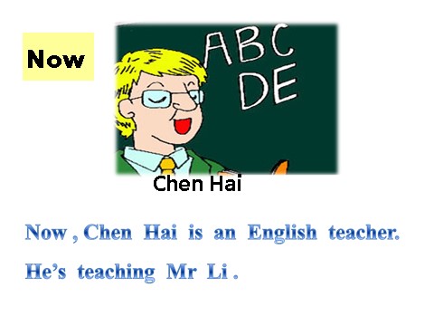 五年级下册英语（外研版三起点）外研版英语Module2 Unit2 Mr Li was a teacherppt课件第5页