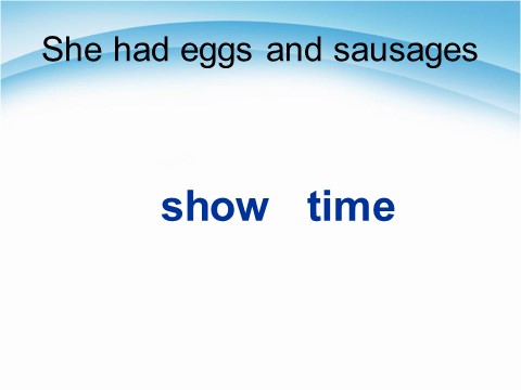 五年级下册英语（外研版三起点）优质课Module3 She had eggs and sausagesppt课件第1页