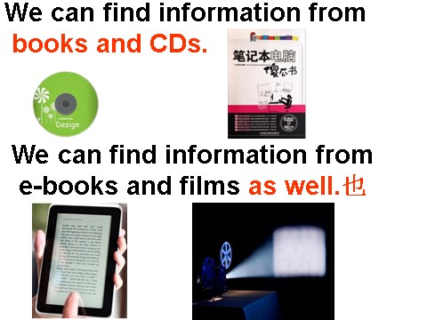 五年级下册英语（外研版三起点）Module4 We can find information from books and CDs课件第7页